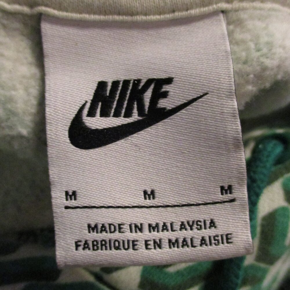 Nike Hoodie White Label Men Medium Green White Black Long Sleeve Pullover - Picture 9 of 10
